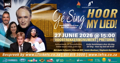 Gé SING: HOOR MY LIED!